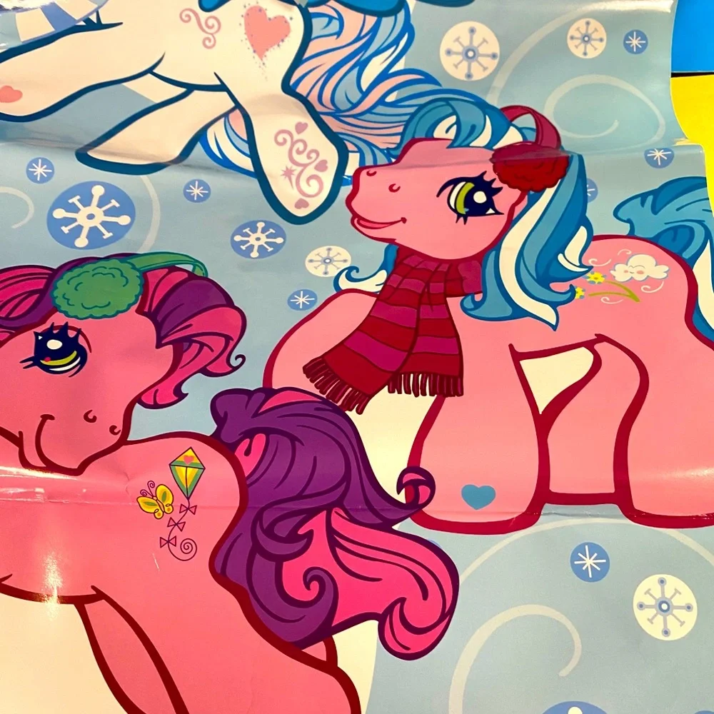 MY LITTLE PONY NWT VTG 2005 GIANT SIZE GIFT BAG -HANDLES & TAG APPROX 17”x24”x8”